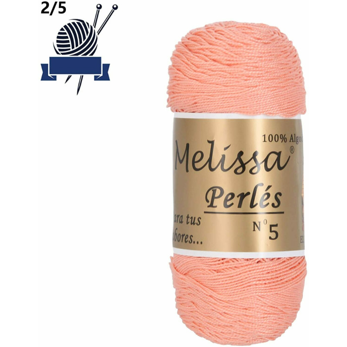 Hilo de Algodón para Ganchillo Hilado 100% Algodón para DIY y Tejer a Mano (1u*70 g), Agujas Talla 2/5,
