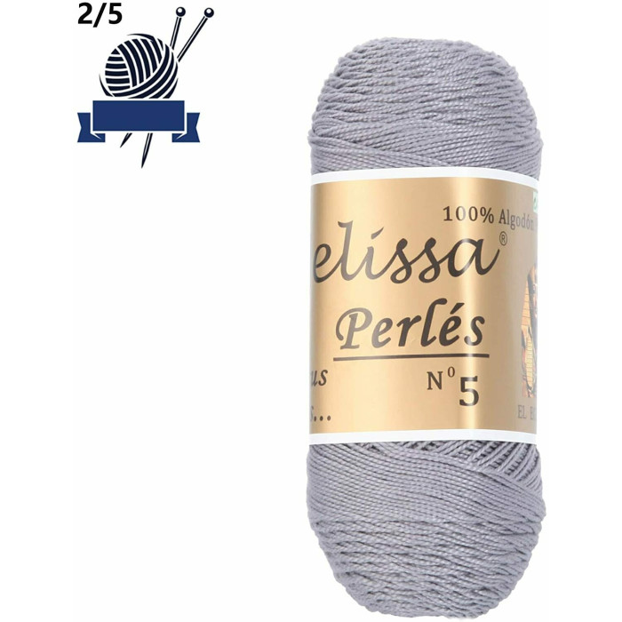 Hilo de Algodón para Ganchillo Hilado 100% Algodón para DIY y Tejer a Mano (1u*70 g), Agujas Talla 2/5,