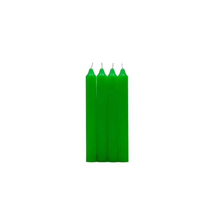 Pack 4 Velas Cilindrica Verde