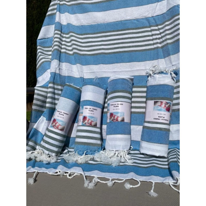 Toalla Pareo Playa Rayas 100x180 CM