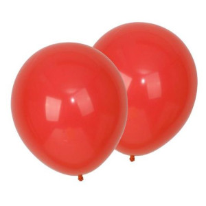 Globos Látex 23cm Rojo 12 UND