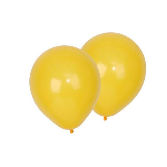 Globos Látex 23cm Amarillo 12 UND