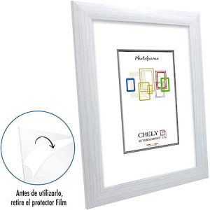 Marcos de Fotos Grandes 60x90 cm (Blanco) Pared MOD-257, Hecho de Madera MDF