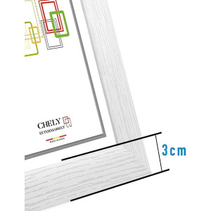Marcos de Fotos Grandes 60x90 cm (Blanco) Pared MOD-257, Hecho de Madera MDF