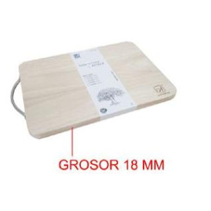 Tabla de cortar de madera de roble Premium. Tabla de corte extra  32 cm x 22 cm x 1.8 cm Natural