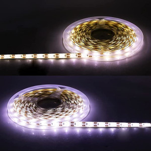 Luces LED de cuerda flexible,Tira LED Luz batería caja+ interruptor