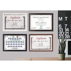 Chely Intermarket  Marcos Diplomas A3( 29.7 x 42cm ) Pared (Negro) MOD-254
