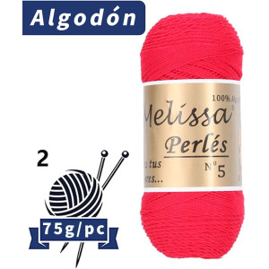 Hilo de Algodón para Ganchillo Hilado 100% Algodón para DIY y Tejer a Mano (1u*70 g), Agujas Talla 2/5,