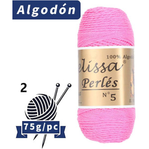 Hilo de Algodón para Ganchillo Hilado 100% Algodón para DIY y Tejer a Mano (1u*70 g), Agujas Talla 2/5,