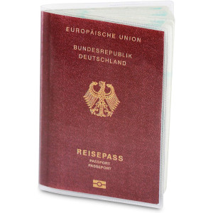 Funda de Pasaporte para el Nuevo Pasaporte, Transparente en una Funda Protectora a Prueba de roturas.