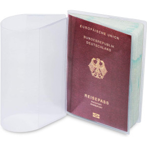 Funda de Pasaporte para el Nuevo Pasaporte, Transparente en una Funda Protectora a Prueba de roturas.