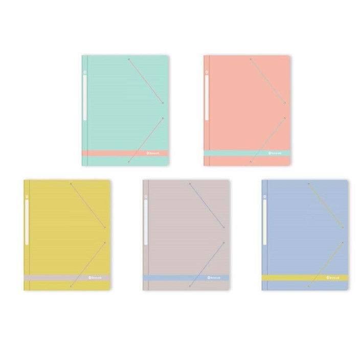 Carpeta carton con goma y solapas elastico A4