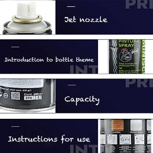 Pintura Spray Brilla en la Oscuridad Tinta luminiscente Multisuperficie Verde 200ml