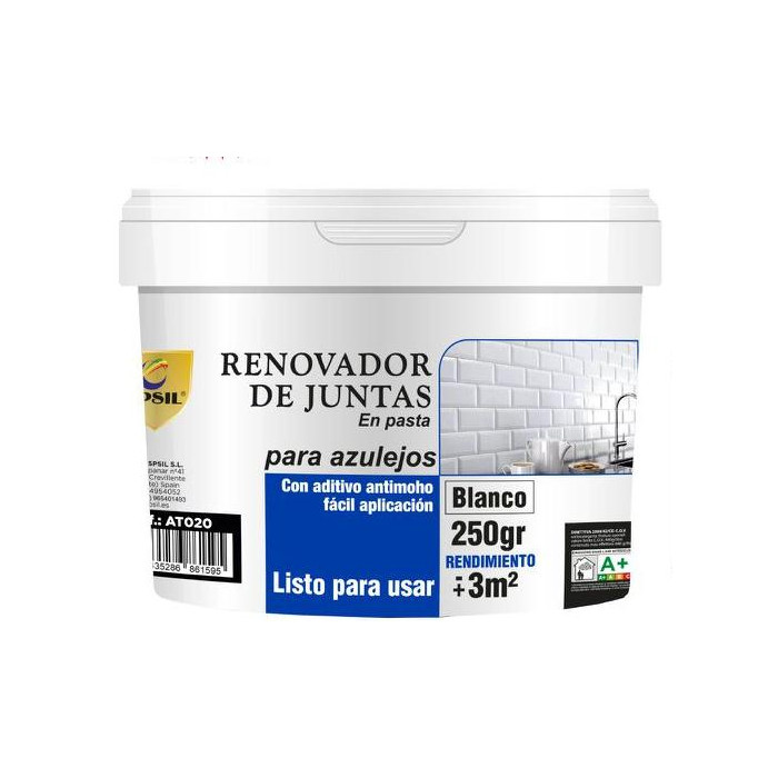 Renovador de Juntas para Azulejos En Pasta 250gr BLANCO