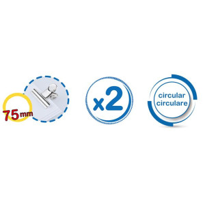 Pinzas Acero Cromado 75MM