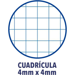 Libreta Grapada Campus A4 Tapa Básica 48 Hojas 90g Cuadrícula 4 mm  1 UND
