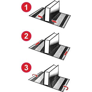 Forro de Libros 29,5x55 cm Autoadhesivo y Ajustable Transparente Adhesivo en los dos Extremo - Pack de 5 Unidades