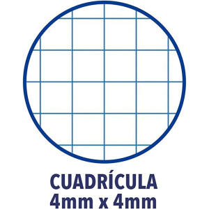 Bloc Espiral Campus A5+ Tapa Extradura 80 Hojas 90g Cuadrícula 4 mm ( pack 1 unidades )