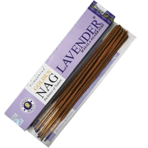 incienso Golden Nag de Lavanda orgánica de Vijayshree