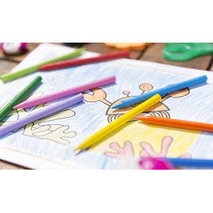 BIC Kids Ceras de Colores , Óptimo para material escolar,Plastidecor, Colores Vivos Surtidos, Ideal para colorear, 24 Ceras