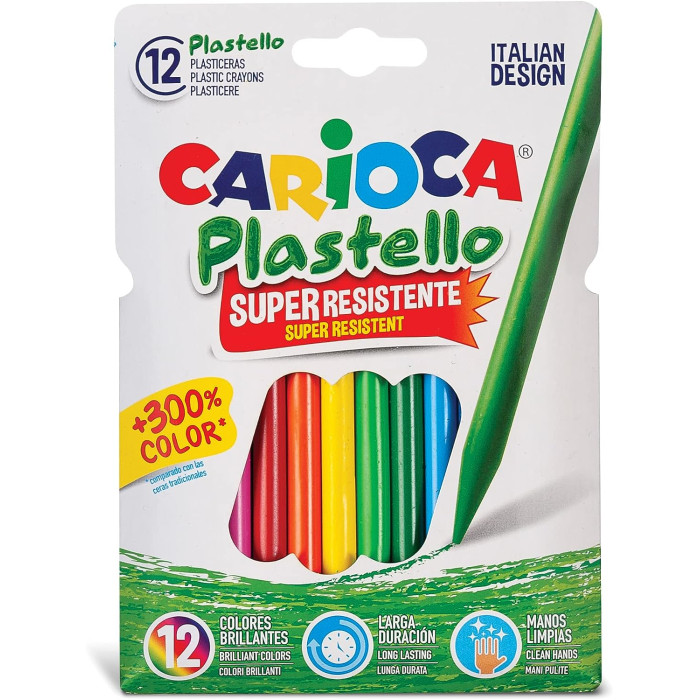 Carioca - Bolsa de cartón con 12 ceras
