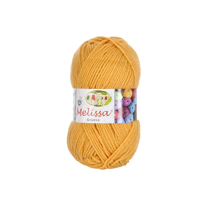Melissa Hilo 100% Acrilico Ovillo de Lana Gruesa 115m 100g para DIY Tejer y Ganchillo, Certificado OEKO-TEX Standard 100