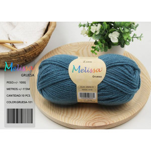 Melissa Hilo 100% Acrilico Ovillo de Lana Gruesa 115m 100g para DIY Tejer y Ganchillo, Certificado OEKO-TEX Standard 100
