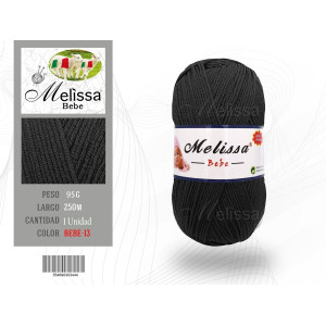 MELISSA Lana Bebé Hilo Acrílico Ovillo de Lana (250m 1u*100g)Antipilling Acrilico Ovillo para bebé suave,Certificado OEKO-TEX
