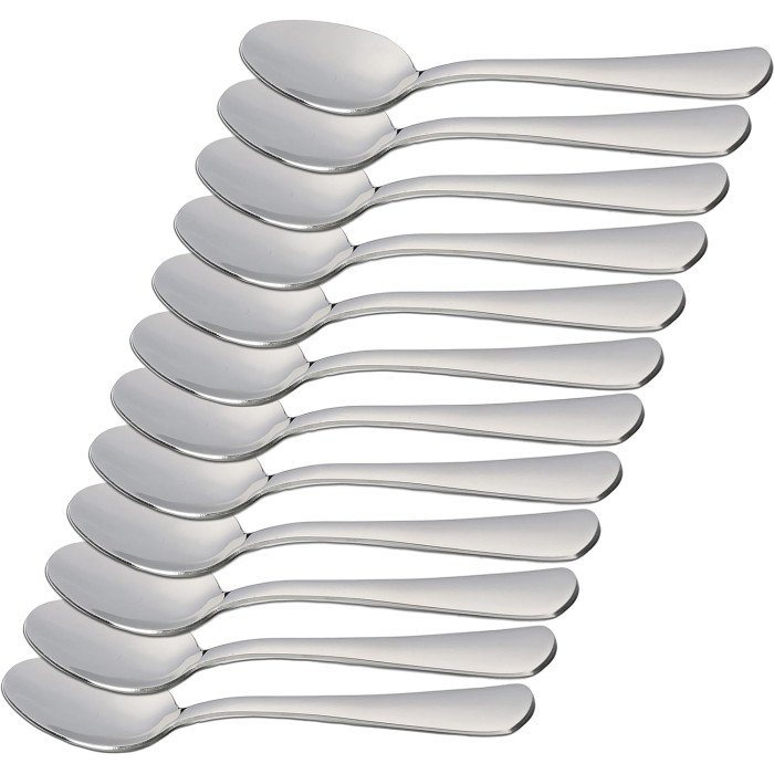 6 Cucharas de Moka Acero Inoxidable 10,5 x 2,2 cm