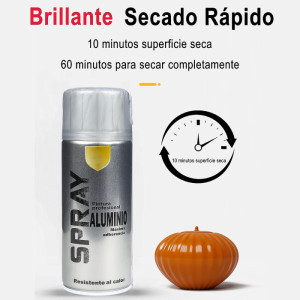 Pintura Spray 600ml Adecuado Metal Madera y Plástico - Color BLANCO Mate (Paquete de 1)