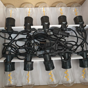 Guirnaldas Luces interior,Exterior 5M 10 Bombilla Color  IP44
