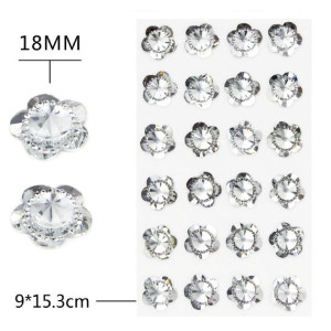 Pegatinas Diamantes de Imitación Pegatinas Diamantes Autoadhesivas Brillantes Brillantes Autoadhesivos Acrílicas Pegatinas Cara