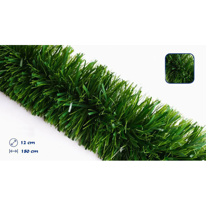 Guirnalda de Navidad Extra Grueso 12CMx1.8M Verde