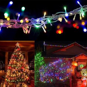 Guirnalda Luces Led de Navidad Uso Interior/Exterior IP44 180 LED 9M