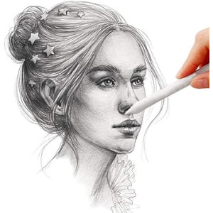 6 Piezas Accesorios de Dibujo, Lapices De Dibujo, Difuminos de Papel para Artistas Dibujo