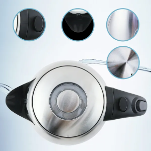Hervidor de Agua Eléctrico, con iluminación led, 1,7 litros, Libre de BPA, Acero Inoxidable,