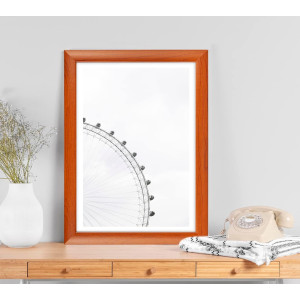 Marco de Fotos Grandes 50x70cm (Cerezo) MOD-257, Hecho de Madera MDF, Perfil Frontal de 3cm