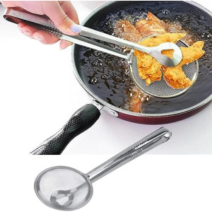 Pinza de cuchara de filtro de tamiz - Colador de malla fina de acero inoxidable -