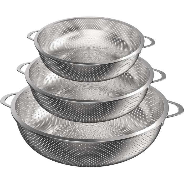 Colador de Cocina,29 cm, Acero Inoxidable Colador con Asa
