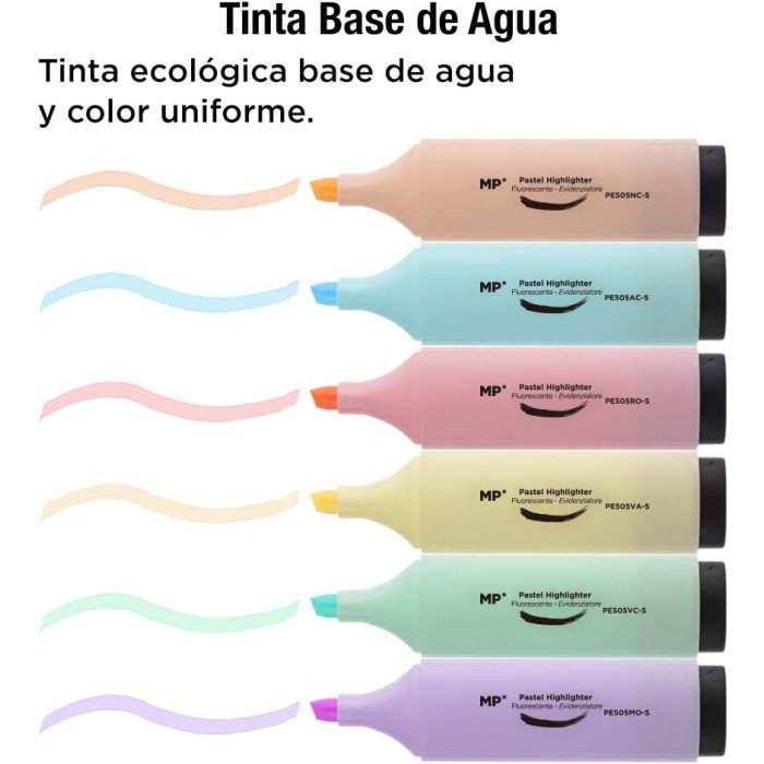 Pack De 12 Subrayadores Fluorescentes A Base De Agua, Punta Biselada 5 Mm Y 2 Mm, Antisecado, Para Estudiantes, Niños Y Adultos, Color Rosa