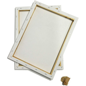 Chely Intermarket,Lienzos para pintar 18x24 - 70x100 cm,Perfil 16 mm/280-380 grs/Apto para Óleo, acrílico/100% Algodón