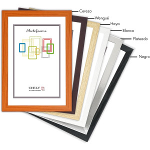 Chely Intermarket  Marco de Fotos Grandes 40x60cm (Cerezo) MOD-254, Hecho de Madera, Ancho de Bastidor 1,20cm