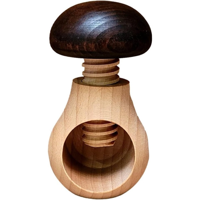 Cascanueces de Madera de Haya Natural - marrón