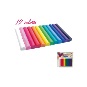 plastilina campus 200gr 12 Colores