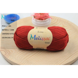 Melissa Cool Hilo Acrílico Ovillo de Lana Fresca para DIY Tejer y Ganchillo (1u * 80g),