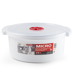 Fiambrera Micro Redonda 3l