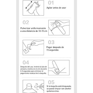 Spray Adhesivo Pegamento en Spray Multiusos Permanente al Secarse Resistente a la Humedad, 400ml - Paquete de 1