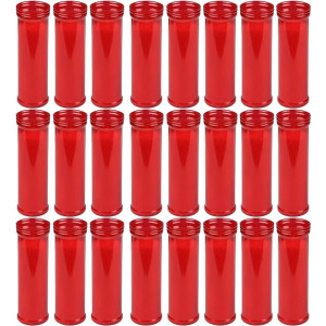 Paquete de 24 Velones Litúrgicosde Parafina - 16.5 x 5.5 - 6 cm, V8