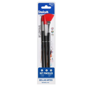 Set de Pinceles 3 uds ( 4,8,12 )