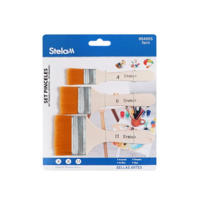 SET 3 Pinceles (4,8,11 )